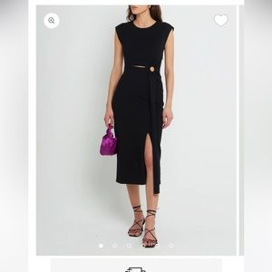 Black cut out dress